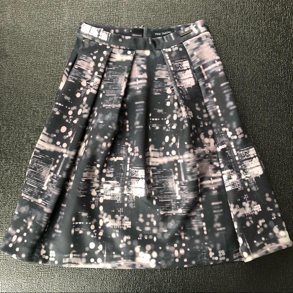 Pink Tartan A-Line Skirt